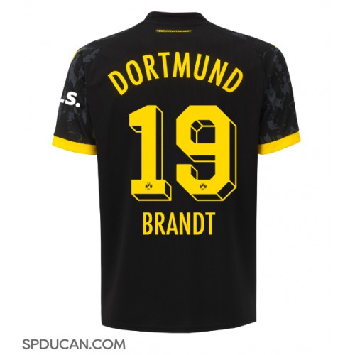 Muški Nogometni Dres Borussia Dortmund Julian Brandt #19 Gostujuci 2023-24 Kratak Rukav